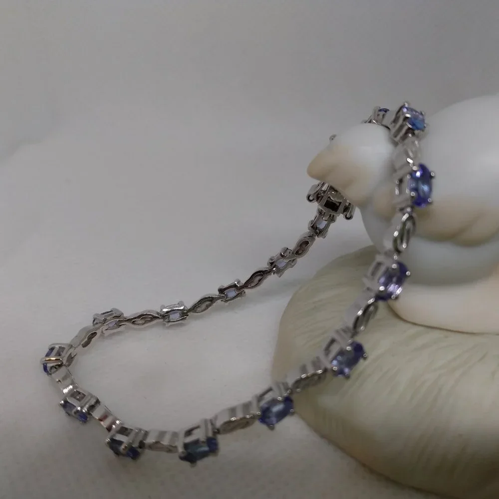 Tanzanite bracelet, size 6.75-6.50 - Picture 9 of 10